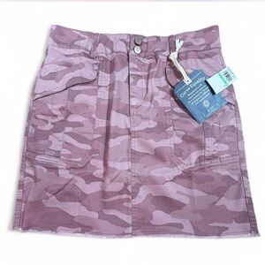 Democracy Ab Solution Pink Camo Mini Skirt Size 8 NWT Stretch Denim Y2K
